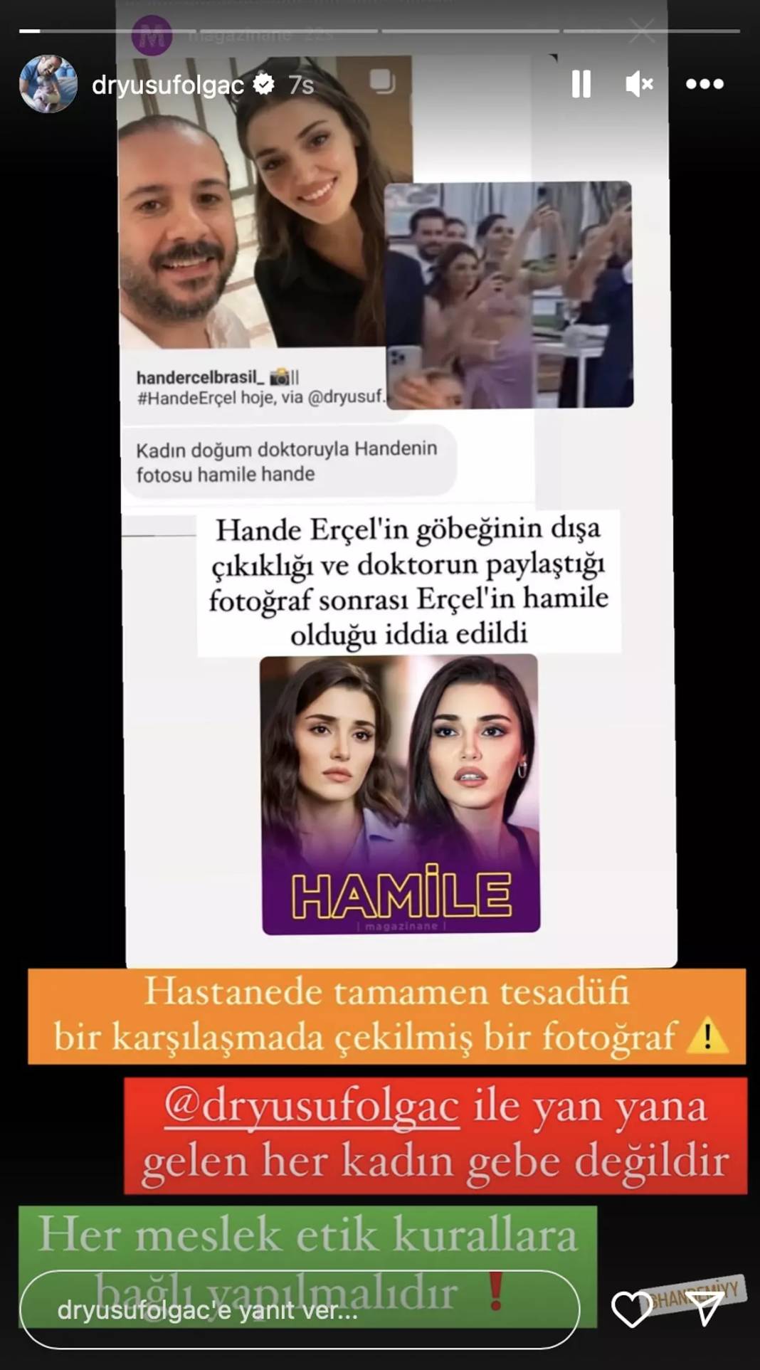 Hande Erçel'in hamile olduğu iddia edilmişti! Doktorundan şok açıklama geldi, Hakan Sabancı’yla nikah... 8